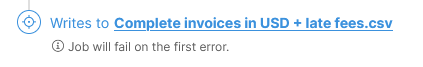 error handling target fail on error