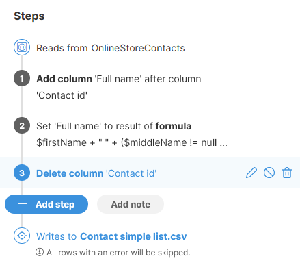 steps sidebar